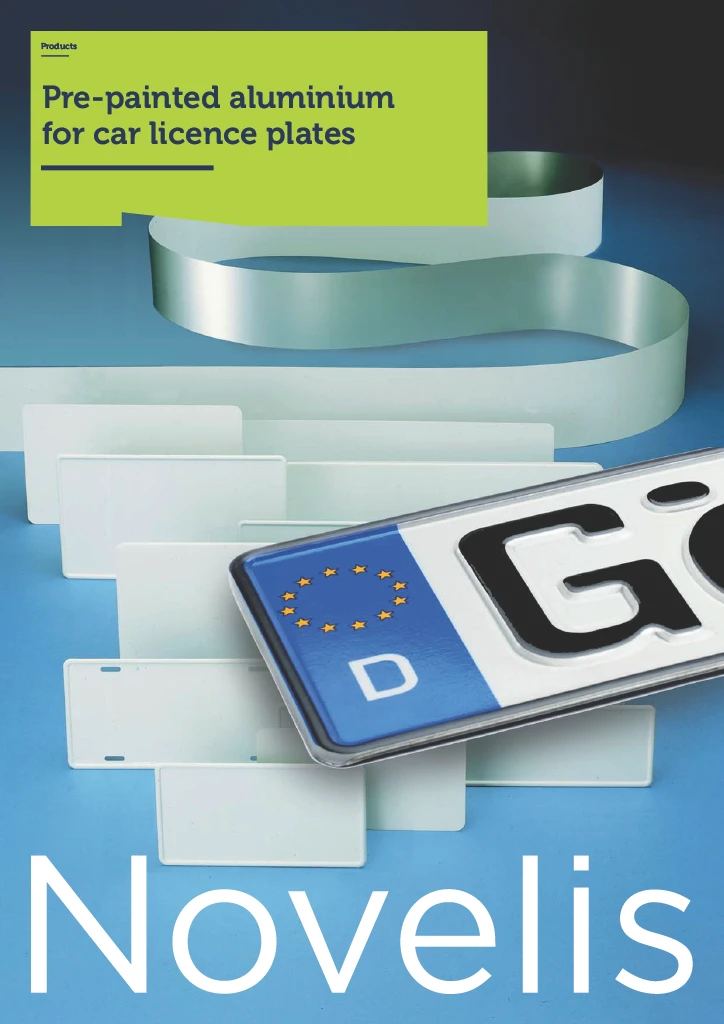 Novelis License Plates Brochure