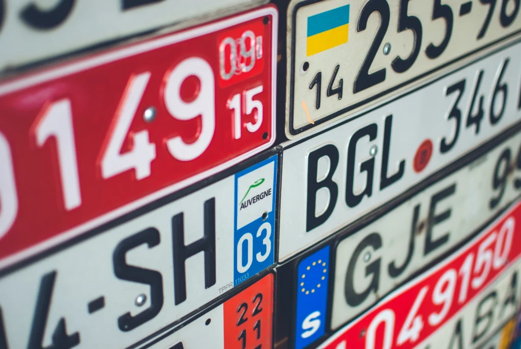 Aluminum car license plates