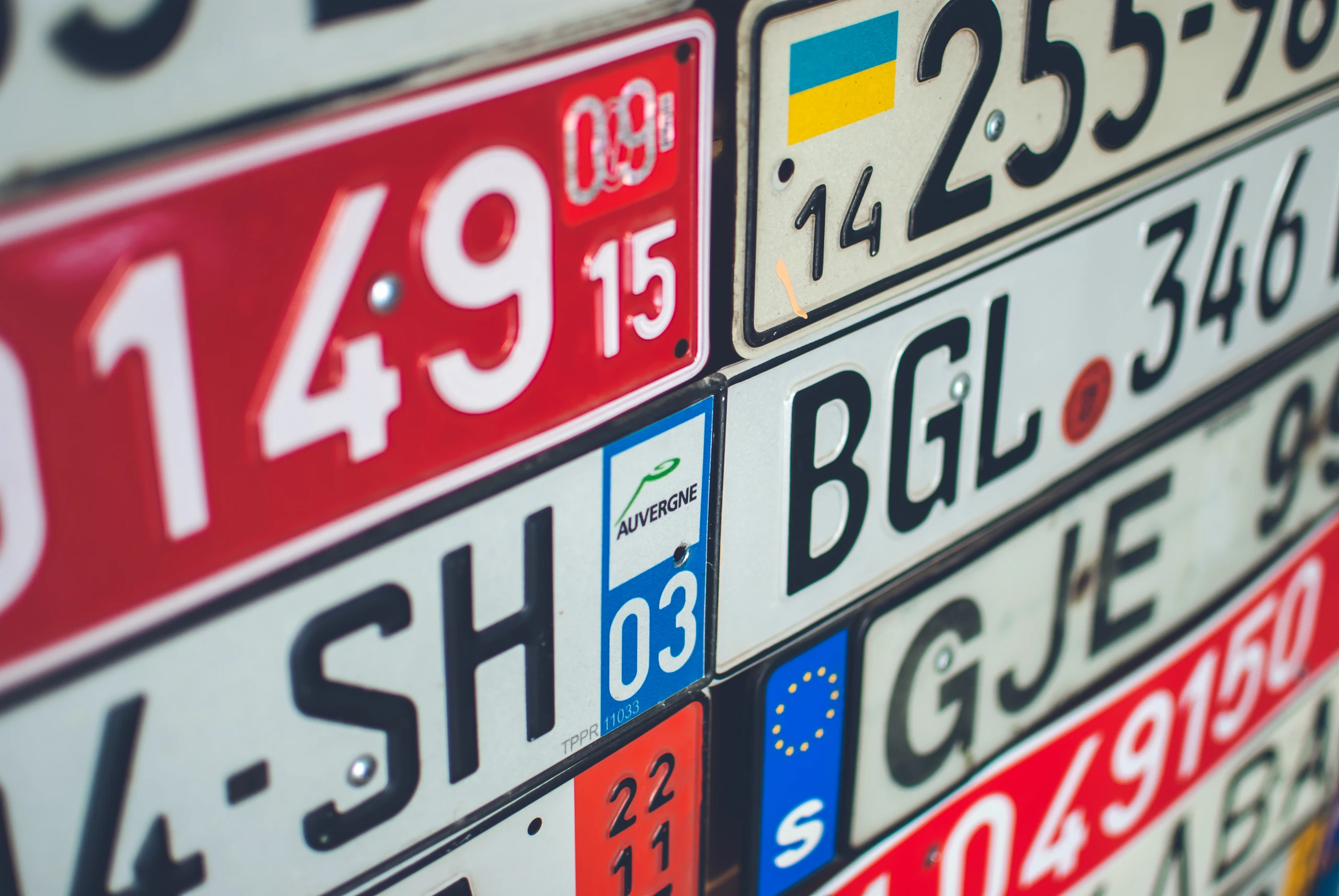 Aluminum car license plates